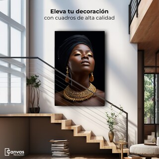 Foto 3 | Foto 3 | Cuadro Decorativo Mujer Africana Canvas Guardiana Del Alba 60x90