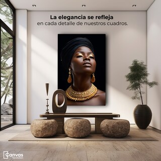 Foto 4 | Foto 4 | Cuadro Decorativo Mujer Africana Canvas Guardiana Del Alba 60x90