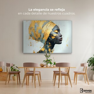 Foto 2 | Foto 2 | Cuadro Decorativo Canvas Mujer Africana Sombra Serena 90x60