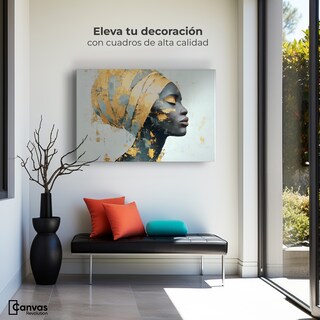 Foto 3 | Foto 3 | Cuadro Decorativo Canvas Mujer Africana Sombra Serena 90x60