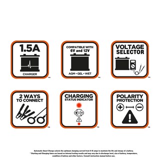 Foto 4 | Foto 4 | Cargador/mantenedor De Baterías Black+decker Bm3b 6v/12v 1.5a - Venta Internacional.