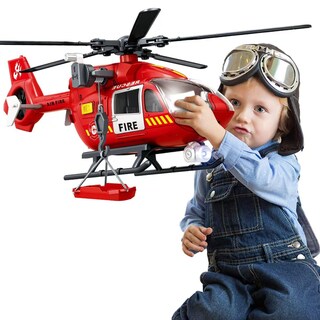 Foto 1 | Foto 1 | Helicóptero De Juguete Csdcsd Large Police Con Luces Y Sonidos De 3 A 7 Años - Venta Internacional.