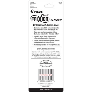 Foto 2 | Foto 2 | Bolígrafos De Tinta De Gel Pilot Frixion Clicker Borrables Paquete De 3 - Venta Internacional.
