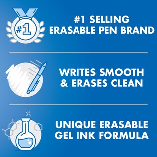 Foto 4 | Foto 5 | Bolígrafos De Tinta De Gel Pilot Frixion Clicker Borrables Paquete De 3 - Venta Internacional.