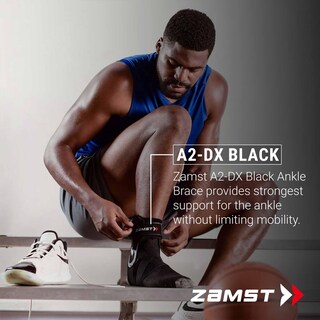 Foto 2 | Foto 2 | Tobillera Deportiva Zamst A2-dx Con Protectores Negros M - Venta Internacional.