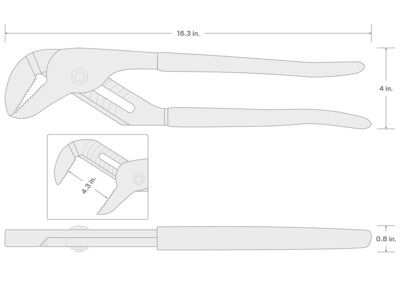 Foto 7 | Foto 7 | Alicates Para Juntas Ranuradas Tekton De 40 64 Cm Mandíbula De 10 8 Cm Fabricados En Ee. Uu. - Venta Internacional.