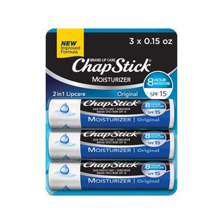 Foto 1 | Foto 1 | Bálsamo Labial Chapstick Moisturizer Original Spf 15 4 4 Ml (paquete De 3) - Venta Internacional.