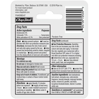 Foto 3 | Foto 3 | Bálsamo Labial Chapstick Moisturizer Original Spf 15 4 4 Ml (paquete De 3) - Venta Internacional.