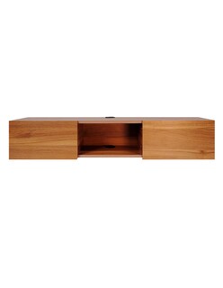 Foto 1 | Foto 1 | Repisa Escritorio Flotante Con Puertas Para Tv Elegante.