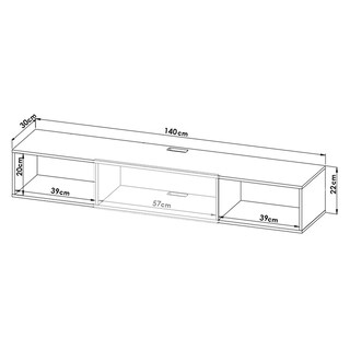 Foto 7 | Foto 7 | Mueble Para Tv Flotante 140 Hogare