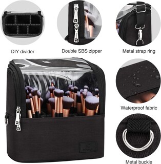 Foto 7 | Foto 7 | Funda Para Brochas De Maquillaje Tanto Stand-up Cup Bolsa De Viaje Negra - Venta Internacional.