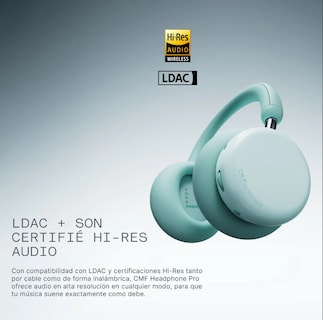 Foto 7 | Foto 7 | Auriculares Cmf Pro Light Green Intl Con Anc Híbrido Controlador De 40 Mm