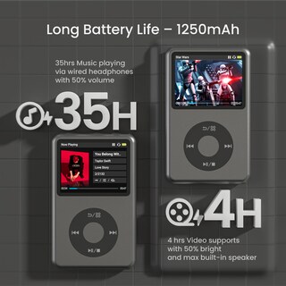 Foto 6 | Foto 6 | Reproductor Mp3 Innioasis Y1 Con Bluetooth Vídeo Y 32 Gb - Negro - Venta Internacional.
