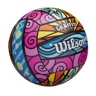 Foto 1 | Foto 1 | Voleibol Wilson Graffiti Rosa/azul/amarillo Talla Oficial - Venta Internacional.