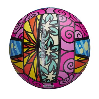 Foto 3 | Foto 3 | Voleibol Wilson Graffiti Rosa/azul/amarillo Talla Oficial - Venta Internacional.