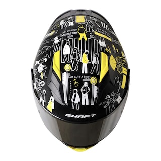 Foto 3 | Foto 3 | Casco Shaft Sh582sp Negro People Walking Mica Plateada Cerrado Negro