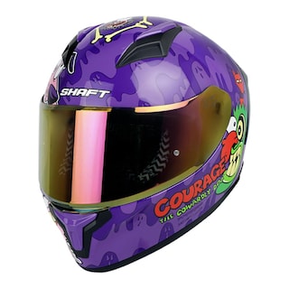 Foto 3 | Foto 3 | Casco Shaft Sh582sp Morado Coraje Cartoon Mica Morada Cerrado Purpura