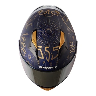 Foto 5 | Foto 5 | Casco Shaft Sh582sp Azul Mate Fortune Mica Dorada Cerrado Azul