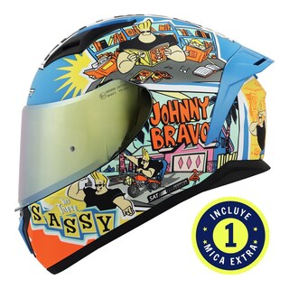 Foto 1 | Foto 1 | Casco Shaft Sh582sp Az Clst Mt Johny Bravo Mica Nj Cerr Celeste