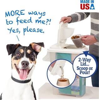 Foto 5 | Foto 5 | Recipiente De Almacenamiento De Comida Para Mascotas Buddeez Capacidad De 7 25 Kg Tapa Blanca - Venta Internacional.