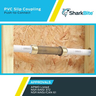 Foto 5 | Foto 5 | Acoplamiento Deslizante De Pvc Sharkbite Uip3008a Push To Connect De 1/2 Pulgada - Venta Internacional.