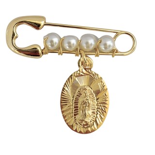 Foto 1 | Foto 1 | Broche Dorado Mancini Virgen Con Perlas Cultivadas