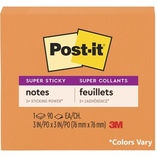 Foto 1 | Foto 1 | Sticky Notes Post-it Super Sticky 7 6 X 7 6 Cm 1 Bloc - Venta Internacional.