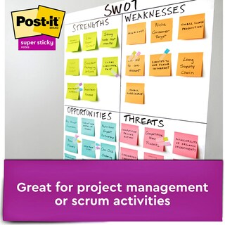 Foto 4 | Foto 4 | Sticky Notes Post-it Super Sticky 7 6 X 7 6 Cm 1 Bloc - Venta Internacional.