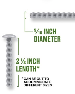 Foto 3 | Foto 3 | Carro Galvanizado Bolt Hillman De 5/16 X 6 35 Cm - Venta Internacional.