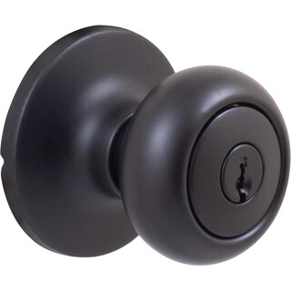 Foto 1 | Foto 1 | Pomo De Puerta Stone Harbor Highland Negro Mate Kw Keyway - Venta Internacional.
