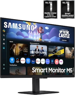 Foto 5 | Foto 5 | Samsung Monitor Inteligente Serie M5 De 27 Pulgadas  Fhd  Smart Tv  Hdr10  Hub Gaming  Altavoces Integrados  Puertos Hdmi Y Usb