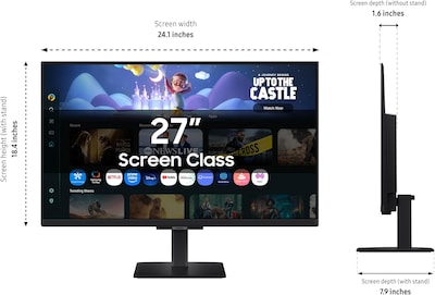 Foto 6 | Foto 6 | Samsung Monitor Inteligente Serie M5 De 27 Pulgadas  Fhd  Smart Tv  Hdr10  Hub Gaming  Altavoces Integrados  Puertos Hdmi Y Usb