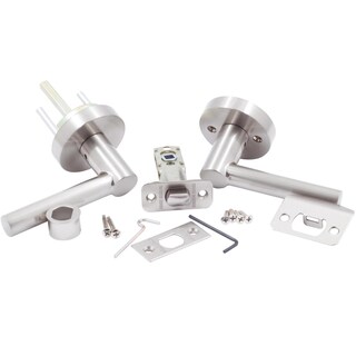 Foto 7 | Foto 7 | Palanca De Puerta Stone Harbor Hardware Zurich Privacy En Níquel Satinado - Venta Internacional.