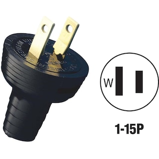 Foto 5 | Foto 5 | Enchufe Leviton 1-15p No Polarizado Negro 125v 15a - Venta Internacional.