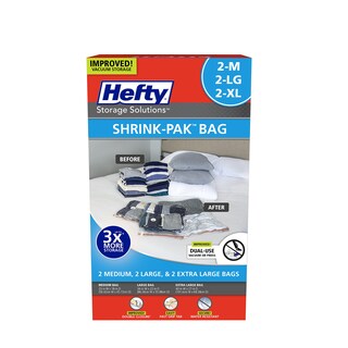 Foto 4 | Foto 4 | Bolsa De Almacenamiento Hefty Shrink-pak Vacuum Seal Juego De 6 Piezas - Venta Internacional.