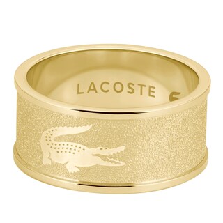 Foto 2 | Foto 2 | Anillo Para Hombre Lacoste Backhand 2040486j Acero Inoxidable Dorado