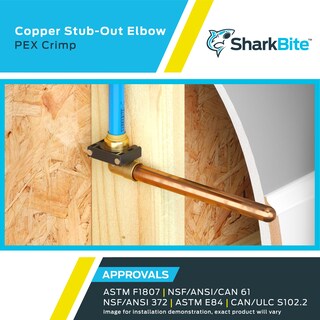 Foto 5 | Foto 5 | Accesorios De Fontanería Sharkbite Crimp Copper Stub Out Codo - Venta Internacional.