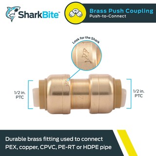 Foto 2 | Foto 2 | Accesorio De Plomería Sharkbite De Latón Con Acoplamiento A Presión De 1/2 Pulgada - Venta Internacional.