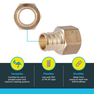 Foto 3 | Foto 3 | Conector De Fontanería De Latón Crimp Connector Sharkbite De 3/4 X 1/2 - Venta Internacional.