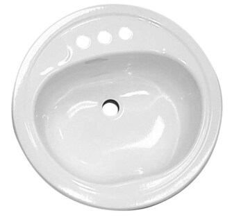 Foto 2 | Foto 2 | Lavabo De Baño Bootz 021-2437-00 Redondo De Acero 48 Cm Blanco - Venta Internacional.