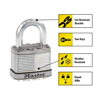Foto 2 | Foto 2 | Candados Master Lock 2 Piezas-Venta Internacional