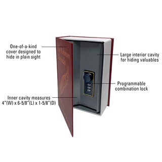 Foto 4 | Foto 4 | Caja Fuerte Safe Lucky Line Locking en Forma de Libro - Venta Internacional