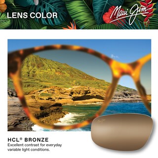 Foto 5 | Foto 5 | Gafas De Sol Maui Jim Honi Con Forma De Ojo De Gato Color Arenisca Polarizadas Pequeñas - Venta Internacional.
