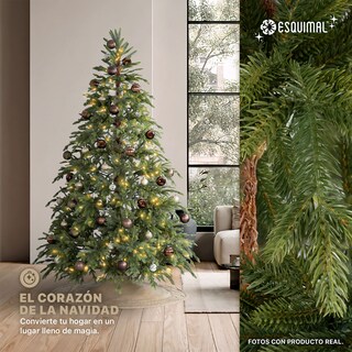 Foto 3 | Foto 3 | Árbol De Navidad Esquimal Pino Escandinavo Verde 2.50m Con Ramas Tridimensionales