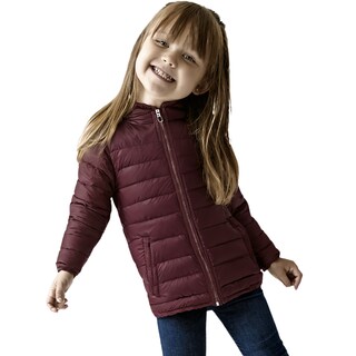 Foto 1 | Foto 1 | Chamarra Para Niña Mina Vino Abrigadora Con Capucha Térmica Invernal