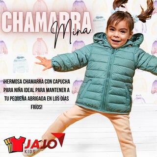 Foto 2 | Foto 2 | Chamarra Para Niña Mina Turquesa Abrigadora Con Capucha Térmica Invernal