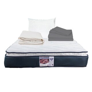Foto 1 | Foto 1 | Colchón Spring Air Mónaco Queen Size + Almohada Osos + Protector Ultra + Sábanas Basic