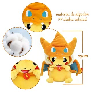 Foto 4 | Foto 4 | Xtellar Muñeca Pokémon Pikachu Mega Charizard Cosplay Peluche Hipoalergénico Para Niños - 23cm