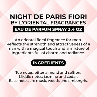 Foto 7 | Foto 7 | Perfume L'oriental Night De Paris Fiori Eau De Parfum 100 Ml - Venta Internacional.