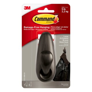 Foto 1 | Foto 1 | Gancho De Almacenamiento Command Metal Grande Decorativo Con Capacidad Para 2 2 Kg - Venta Internacional.